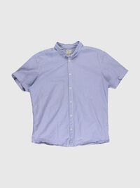 SHIRT, Faded Denim, highres