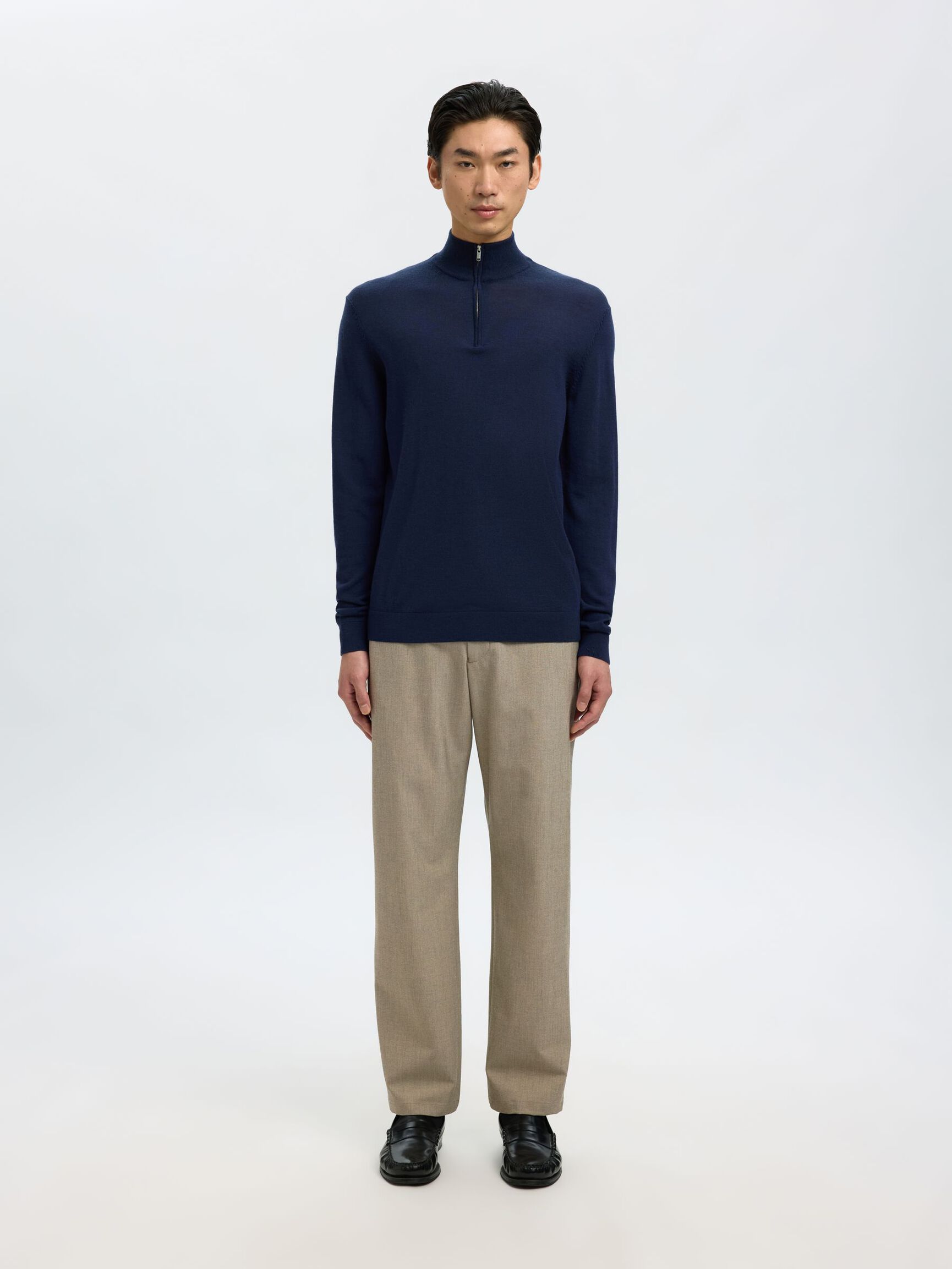 196 STRAIGHT FIT TROUSERS, Sand, highres
