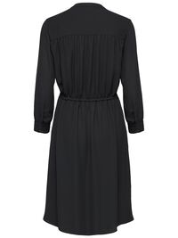 LOOSE MINI DRESS, Black, highres