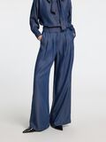 Selected CHAMBRAY WIDE LEG BROEK, Dark Blue, highres - 16096939_DarkBlue_003.jpg