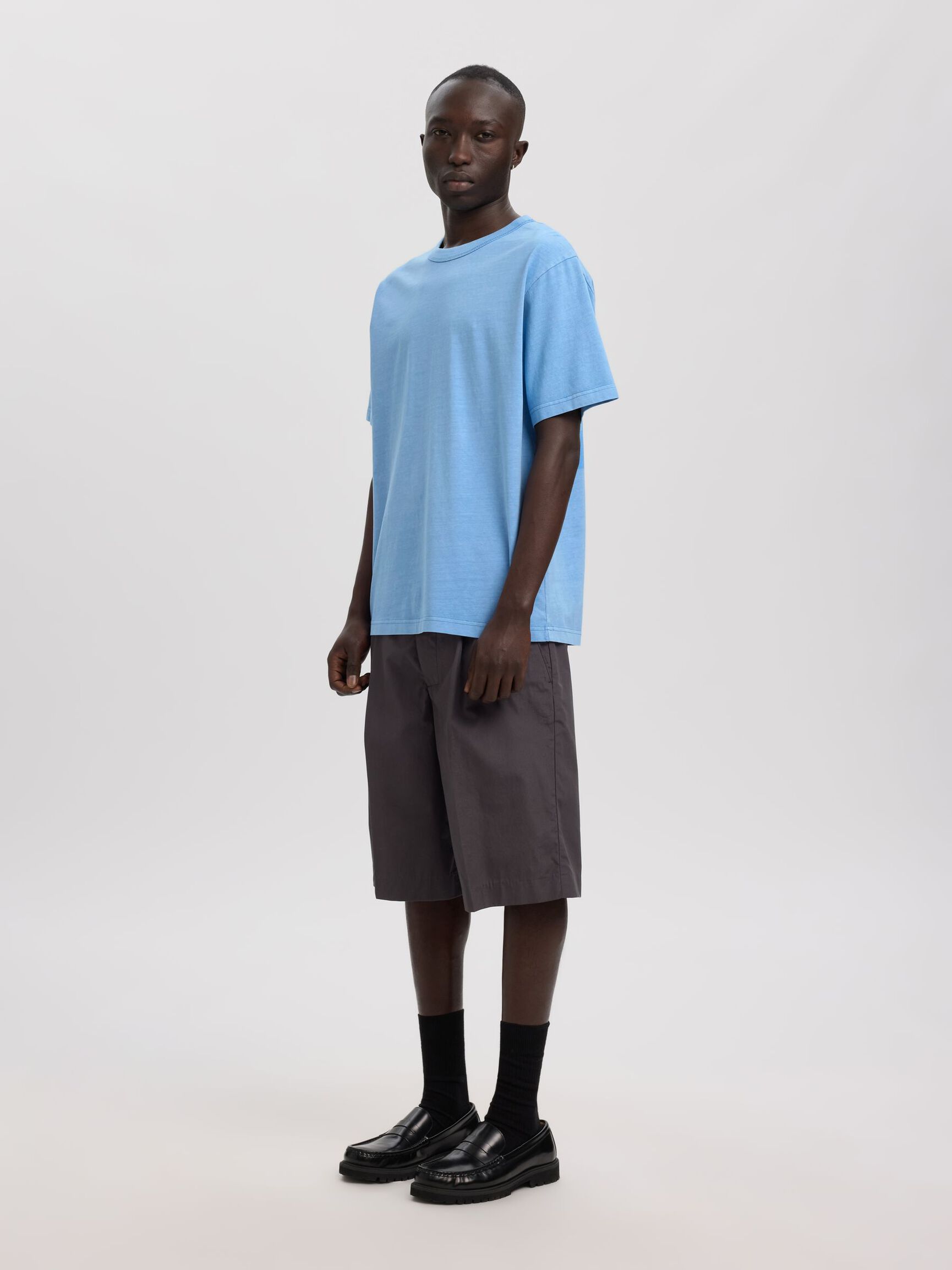 SHORT SLEEVED CREWNECK T-SHIRT, Allure, highres