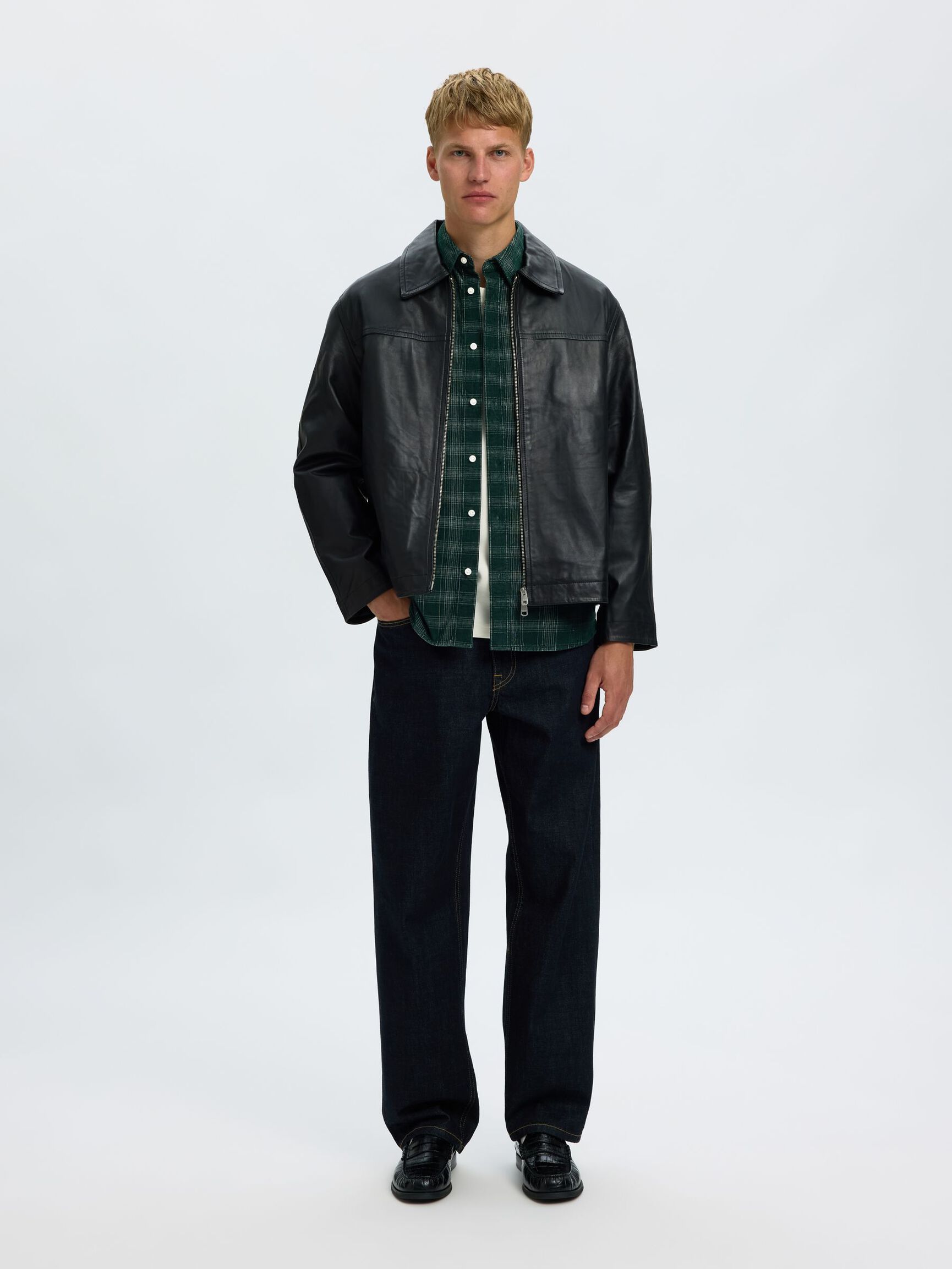 CHECKED CORDUROY SHIRT, Pine Grove, highres