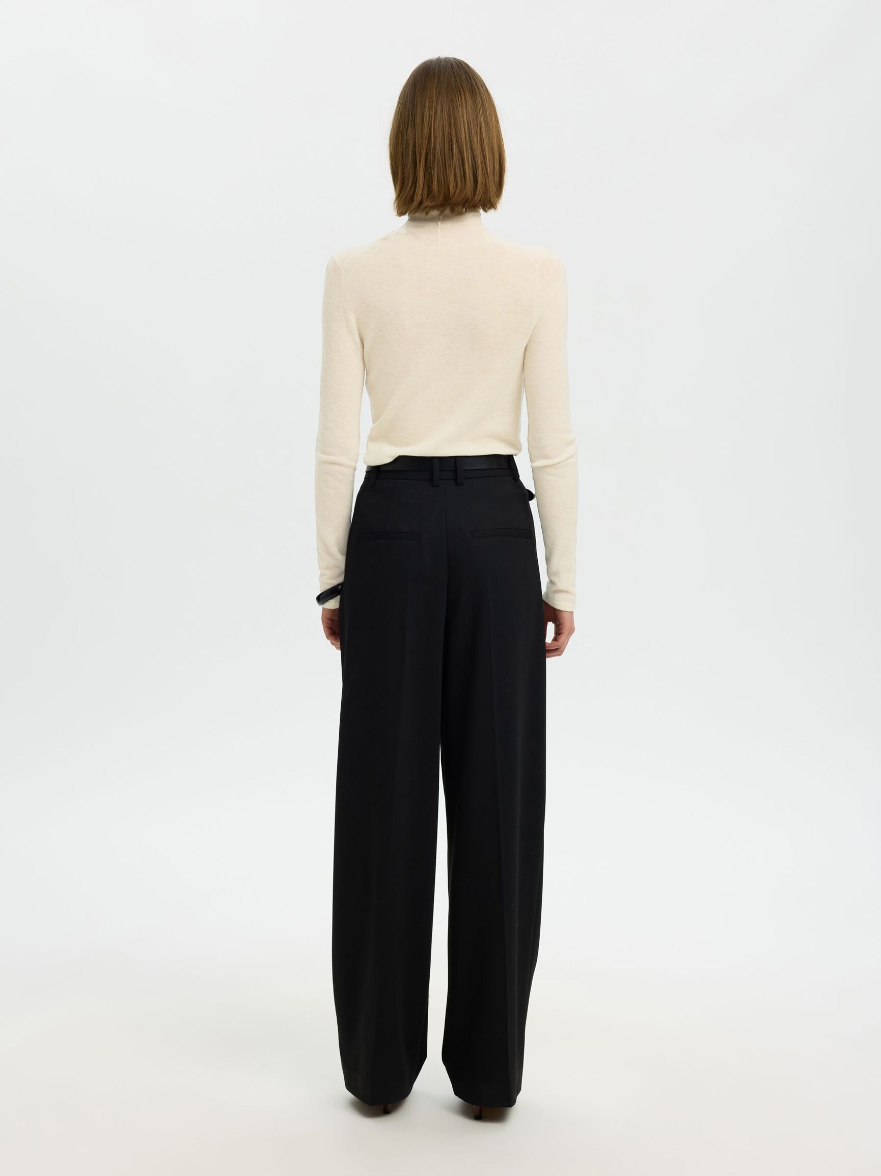 MERINO WOOL TURTLENECK, Birch, highres