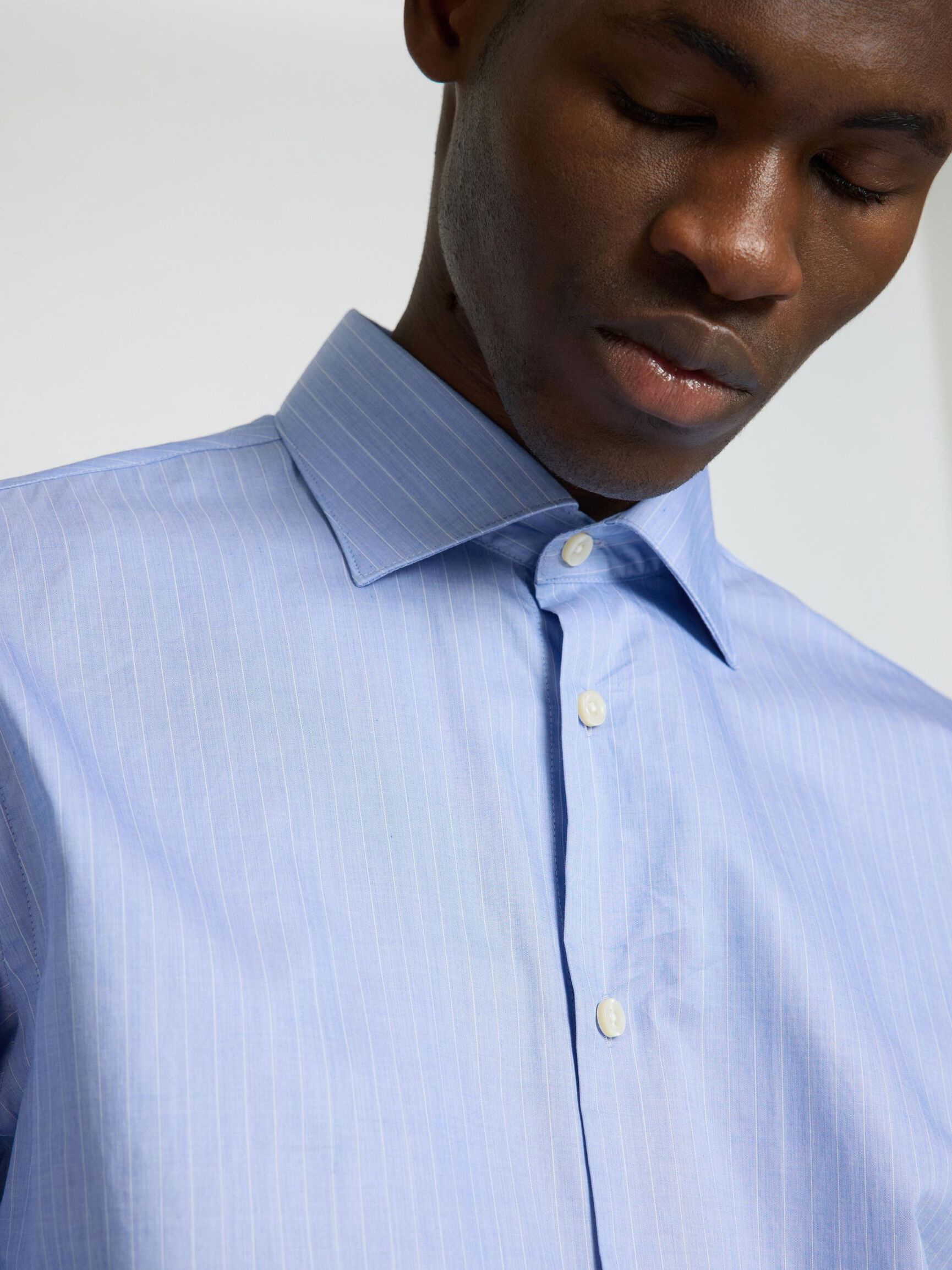 FORMELL SLIM FIT SKJORTE, Chambray Blue, highres