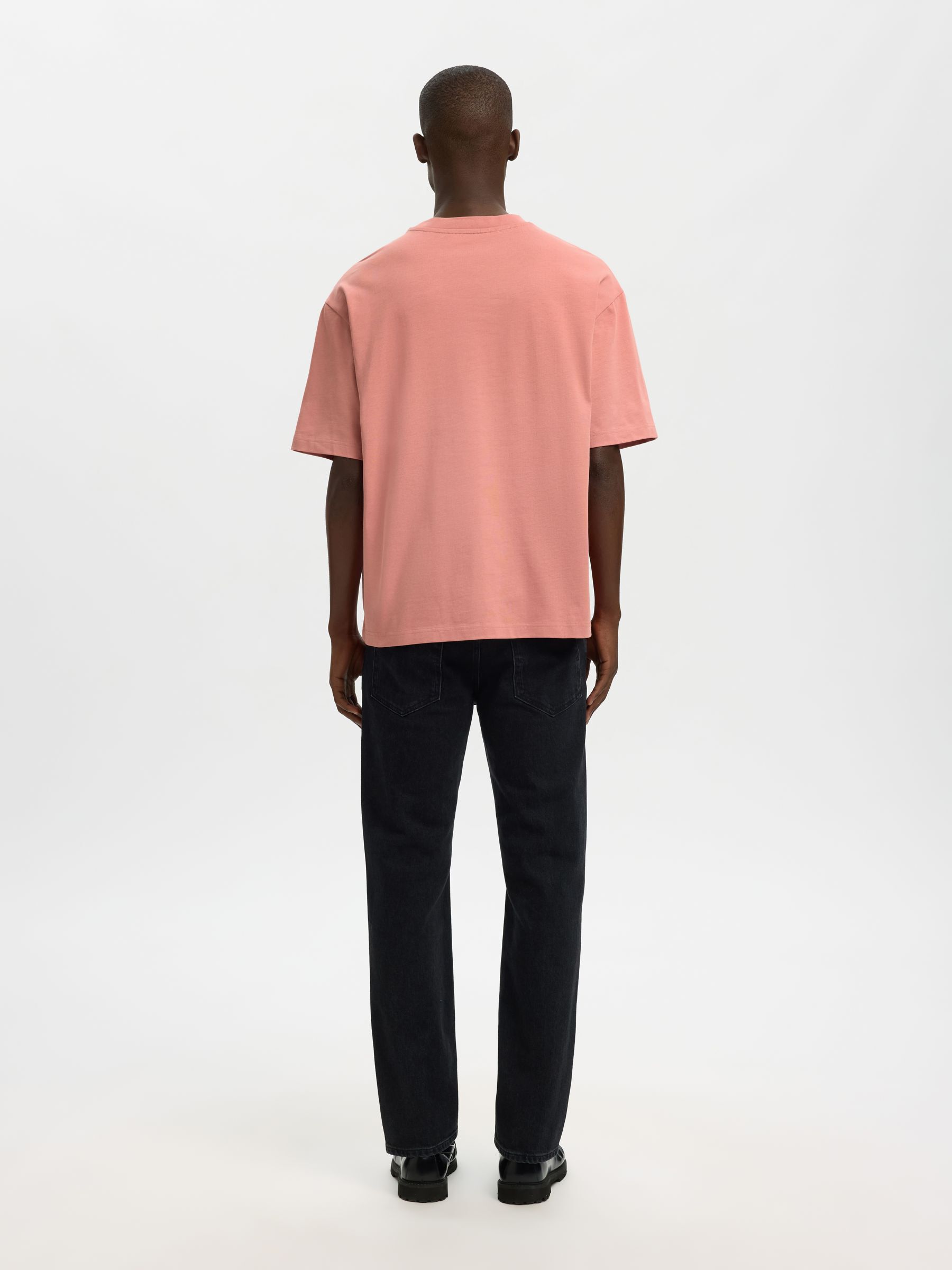 100% BAUMWOLL T-SHIRT MIT RUNDHALSAUSSCHNITT, Rose Dawn, highres