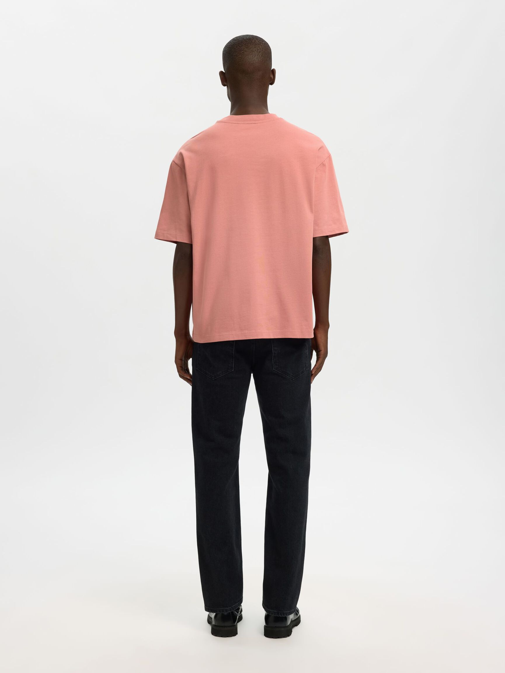 100% BAUMWOLL T-SHIRT MIT RUNDHALSAUSSCHNITT, Rose Dawn, highres