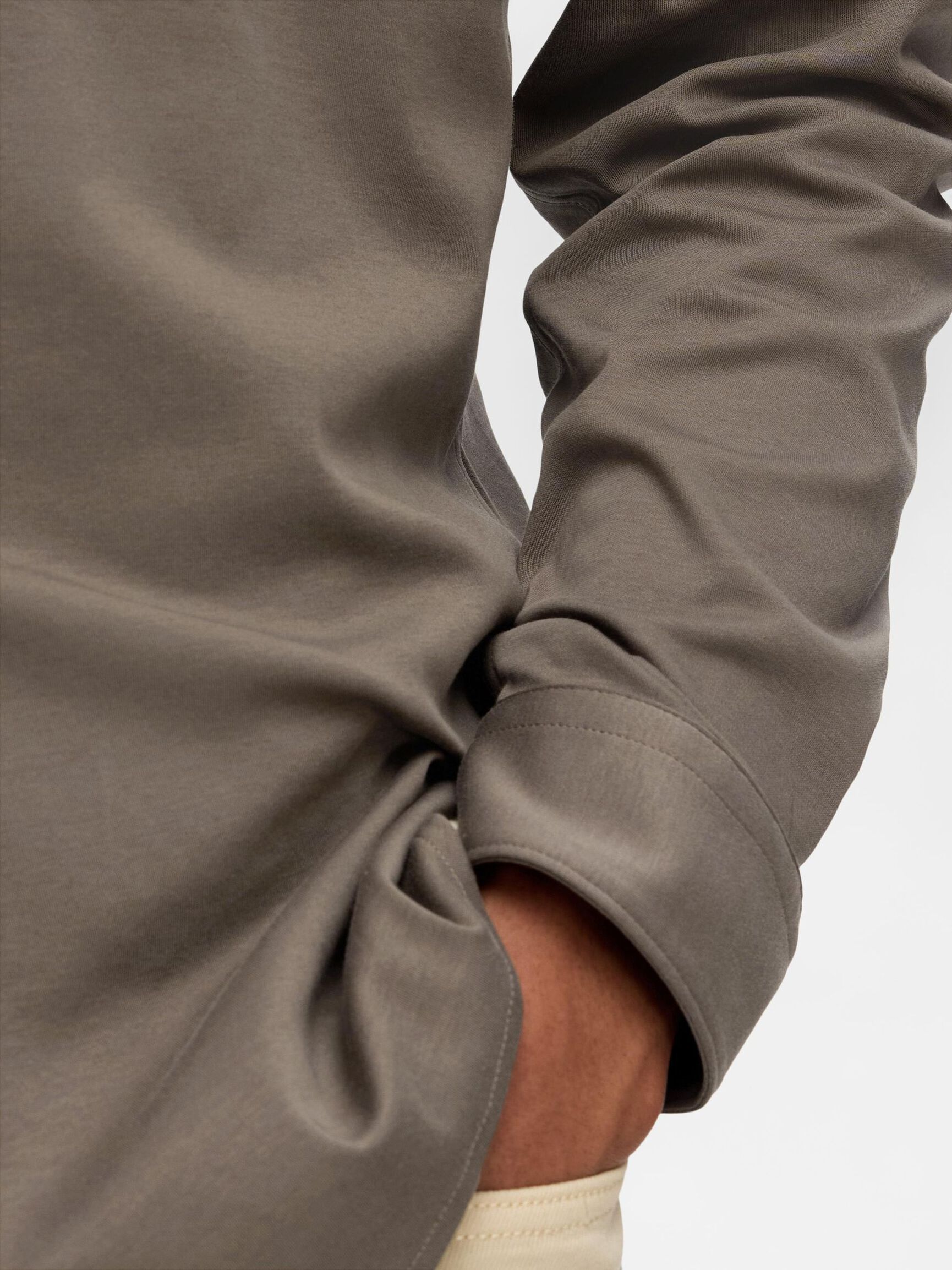 SLIM FIT SHIRT, Morel, highres
