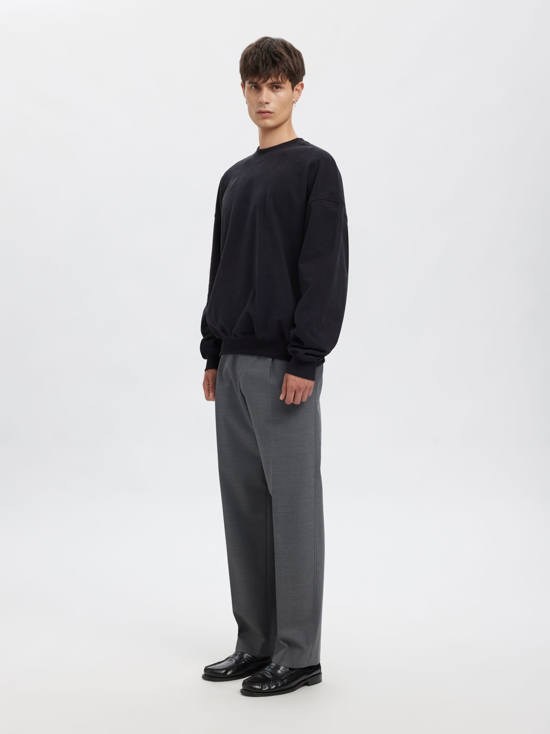 RELAXED FIT SWEATSHIRT, Dark Navy, highres