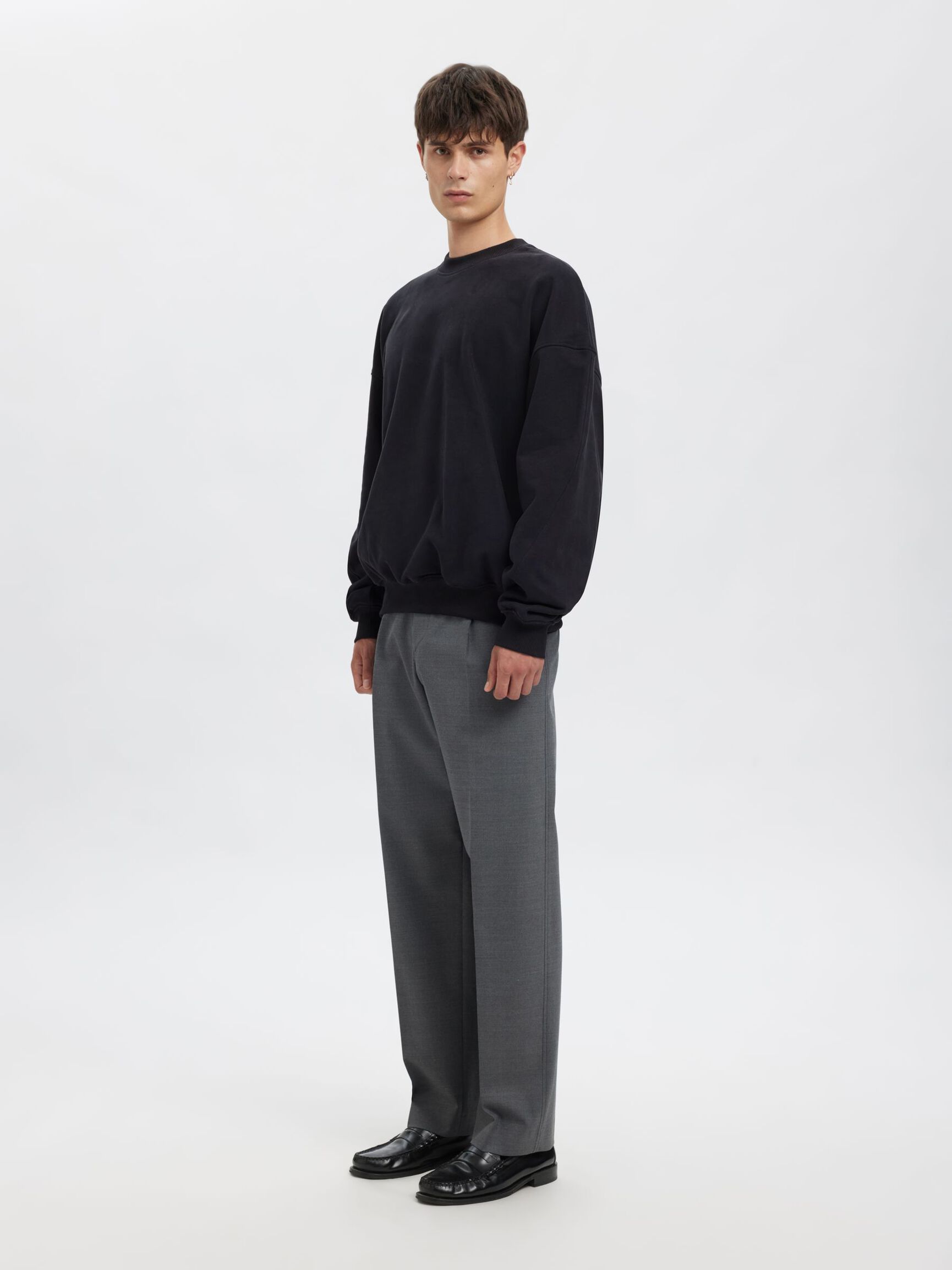 RELAXED FIT SWEATSHIRT, Dark Navy, highres