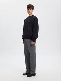 RELAXED FIT SWEATSHIRT, Dark Navy, highres
