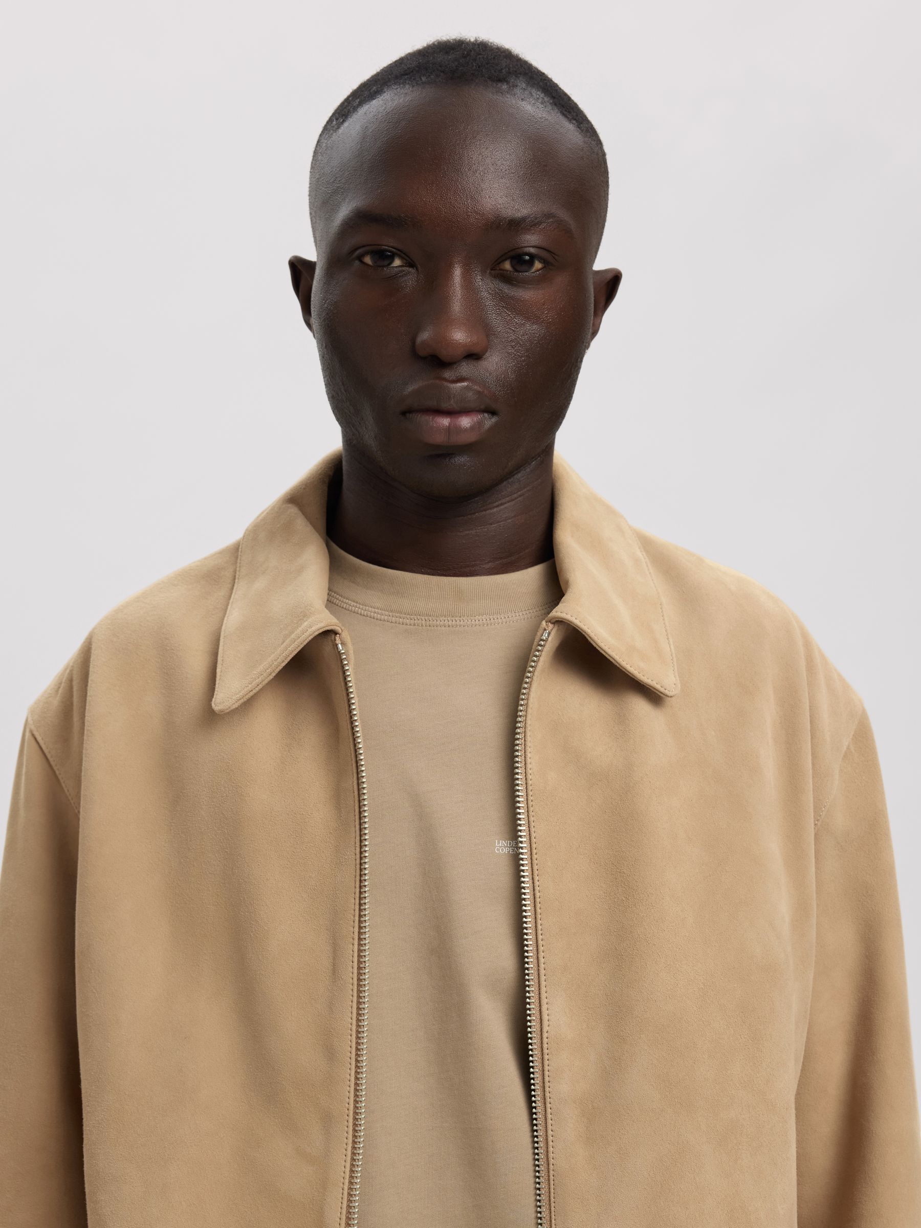 SUEDE JACKET, Weathered Teak, highres