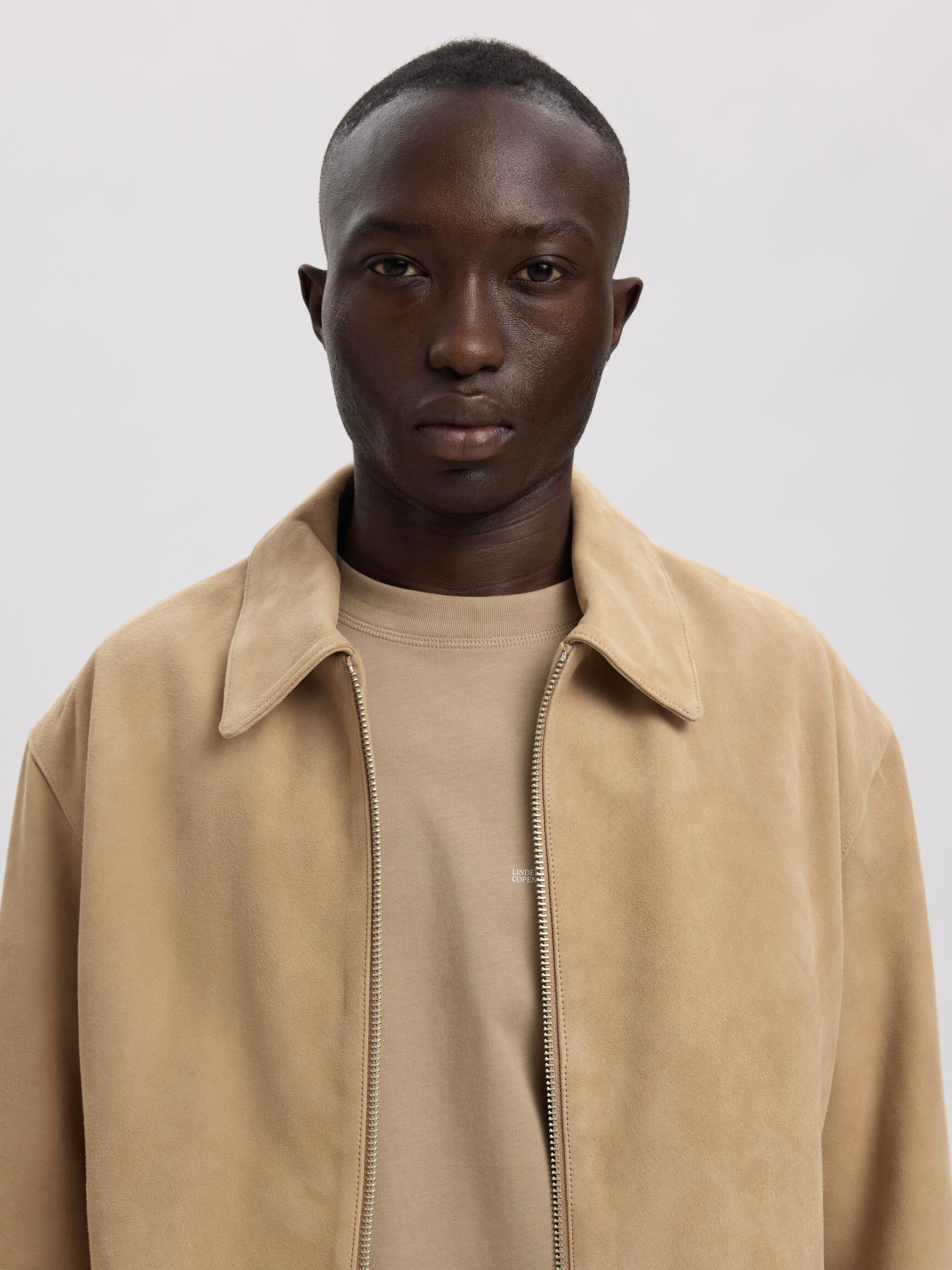 SUEDE JACKET, Weathered Teak, highres