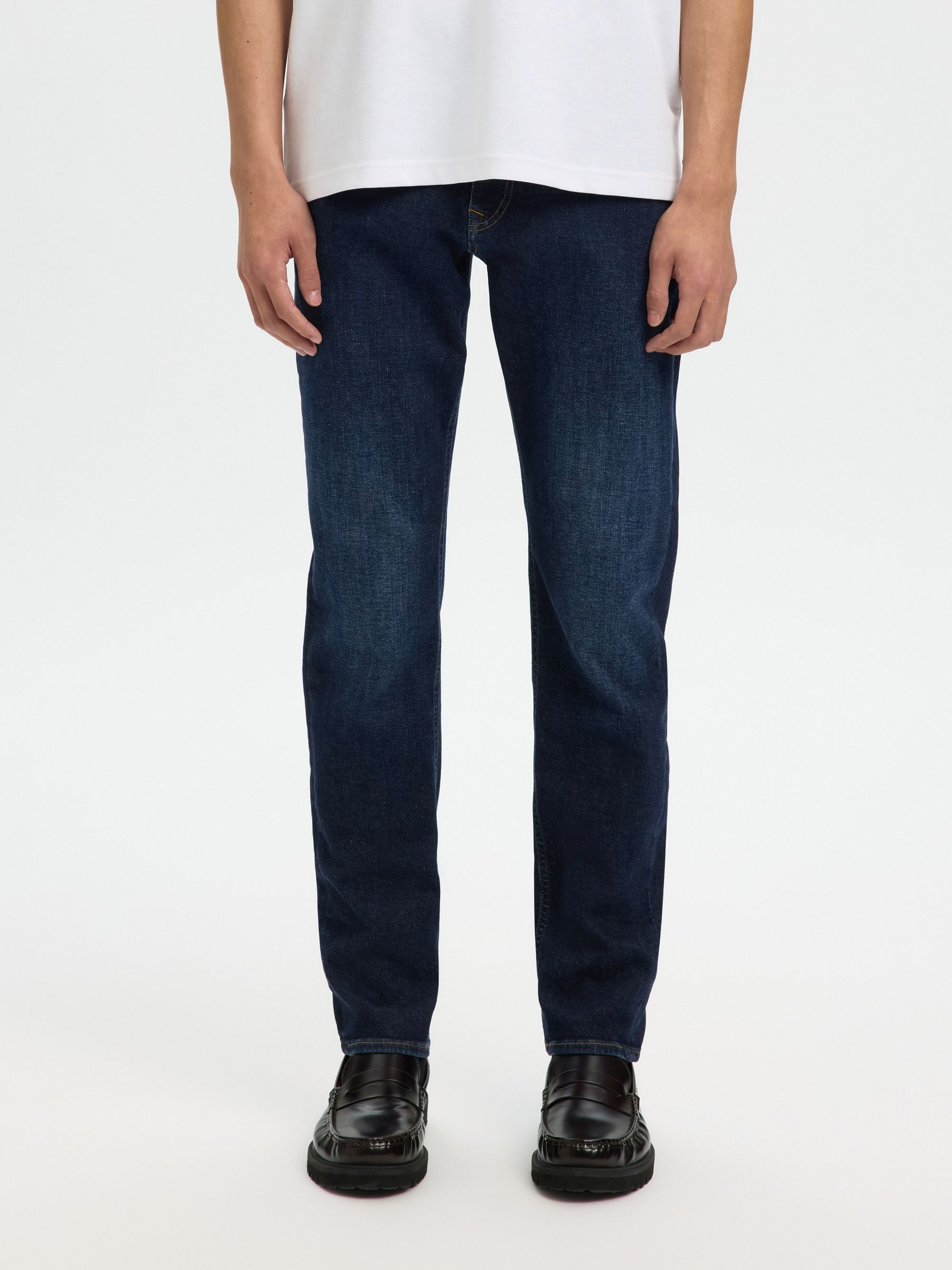 75 FLEX SLIM FIT JEANS, Dark Blue Denim, highres