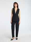 Selected FITTED WOOL BLEND WAISTCOAT, Black, highres - 16097767_Black_005.jpg