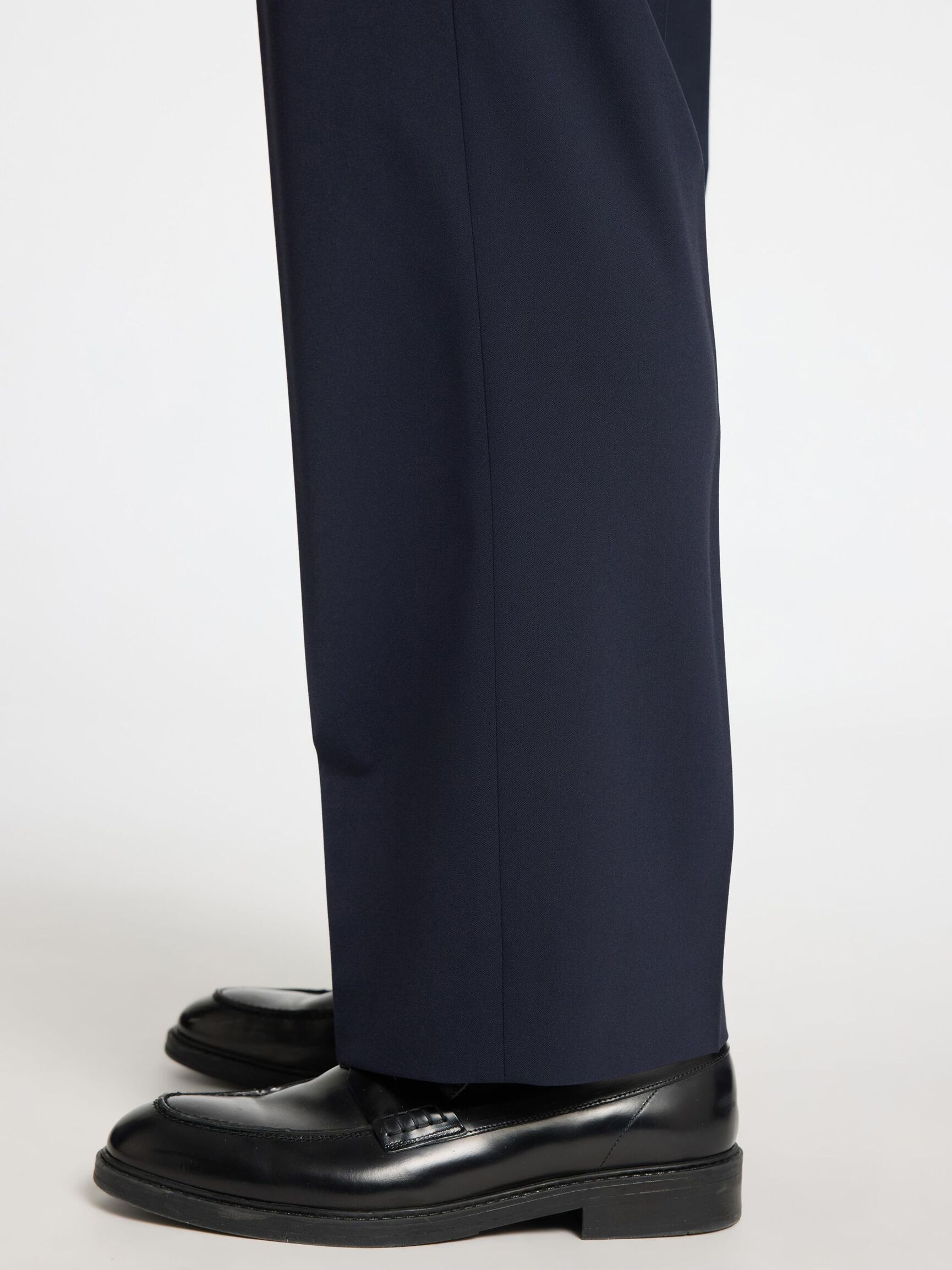 LOOSE FIT TROUSERS, Dark Navy, highres