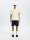 Selected COTTON POLO SHIRT, Egret, highres - 16097662_Egret_008.jpg