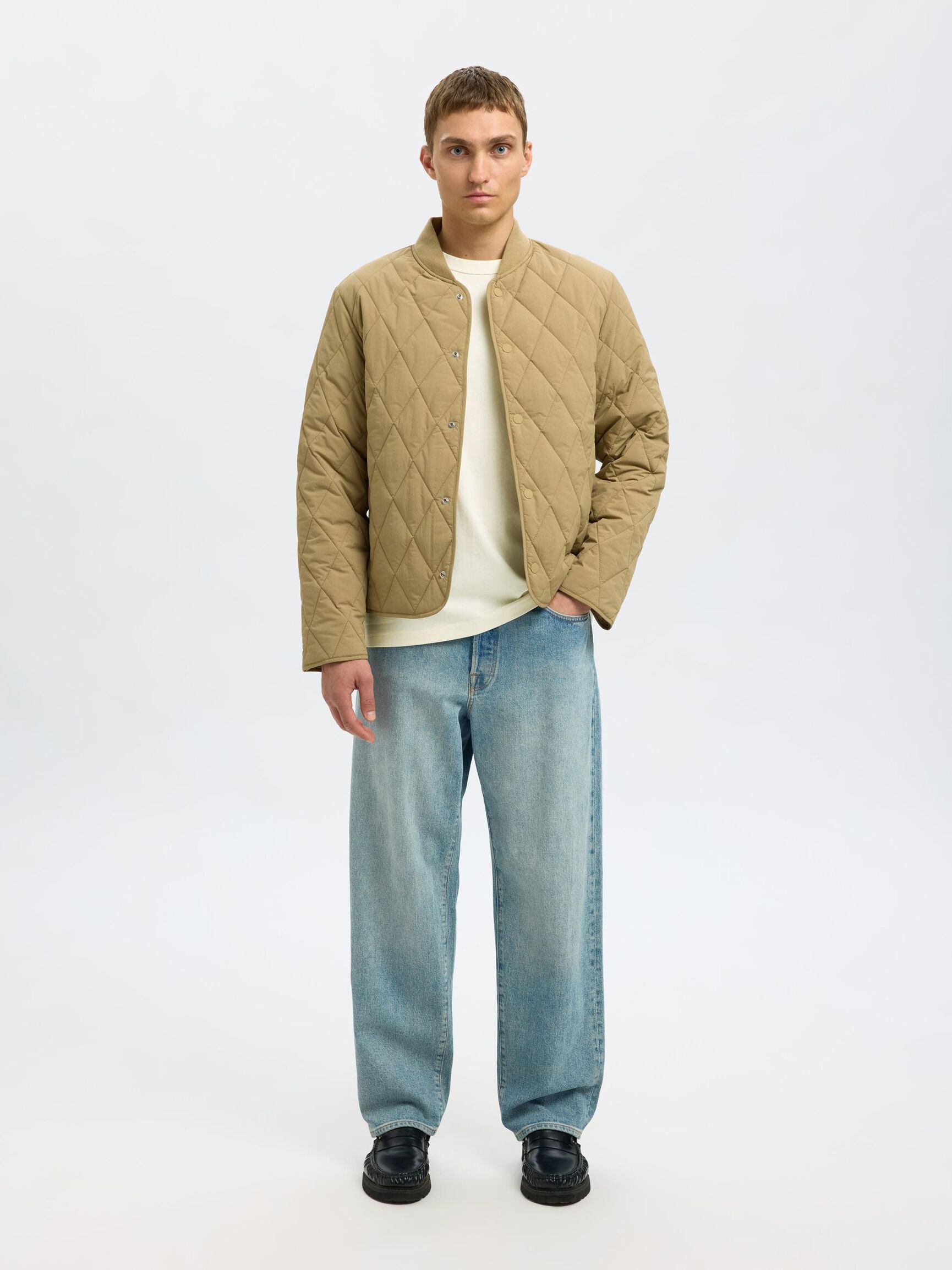 RELAXED FIT  T-SHIRT, Egret, highres