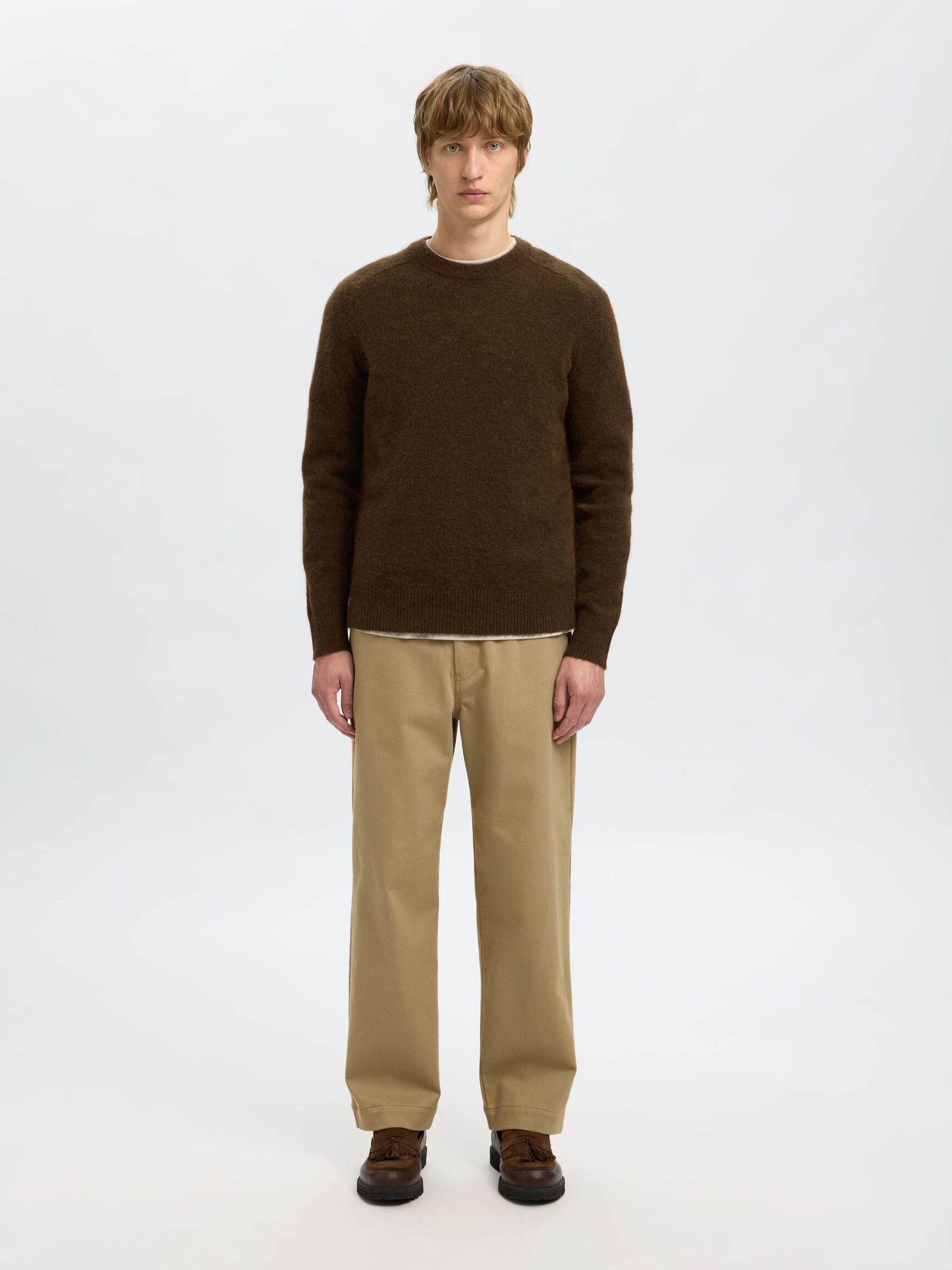 LANGÄRMELIGER STRICKPULLOVER, Demitasse, highres