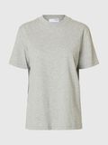 Selected OPSTAANDE KRAAG T-SHIRT, Light Grey Melange, highres - 16092428_LightGreyMelange_001.jpg