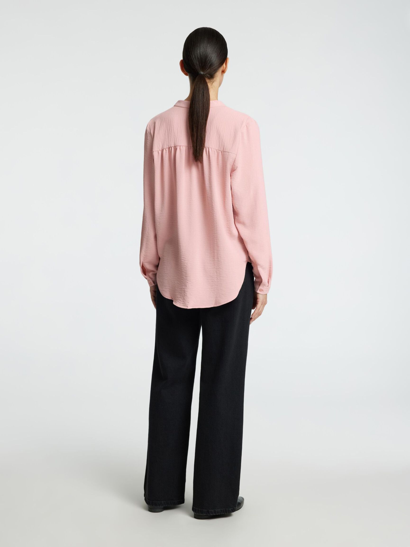 LONG-SLEEVED BLOUSE, Pale Mauve, highres