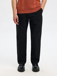 196 BAUMWOLL STRAIGHT LEG HOSE, Black, highres