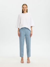 CROPPED TAPERED HOSE, Dusty Blue, highres