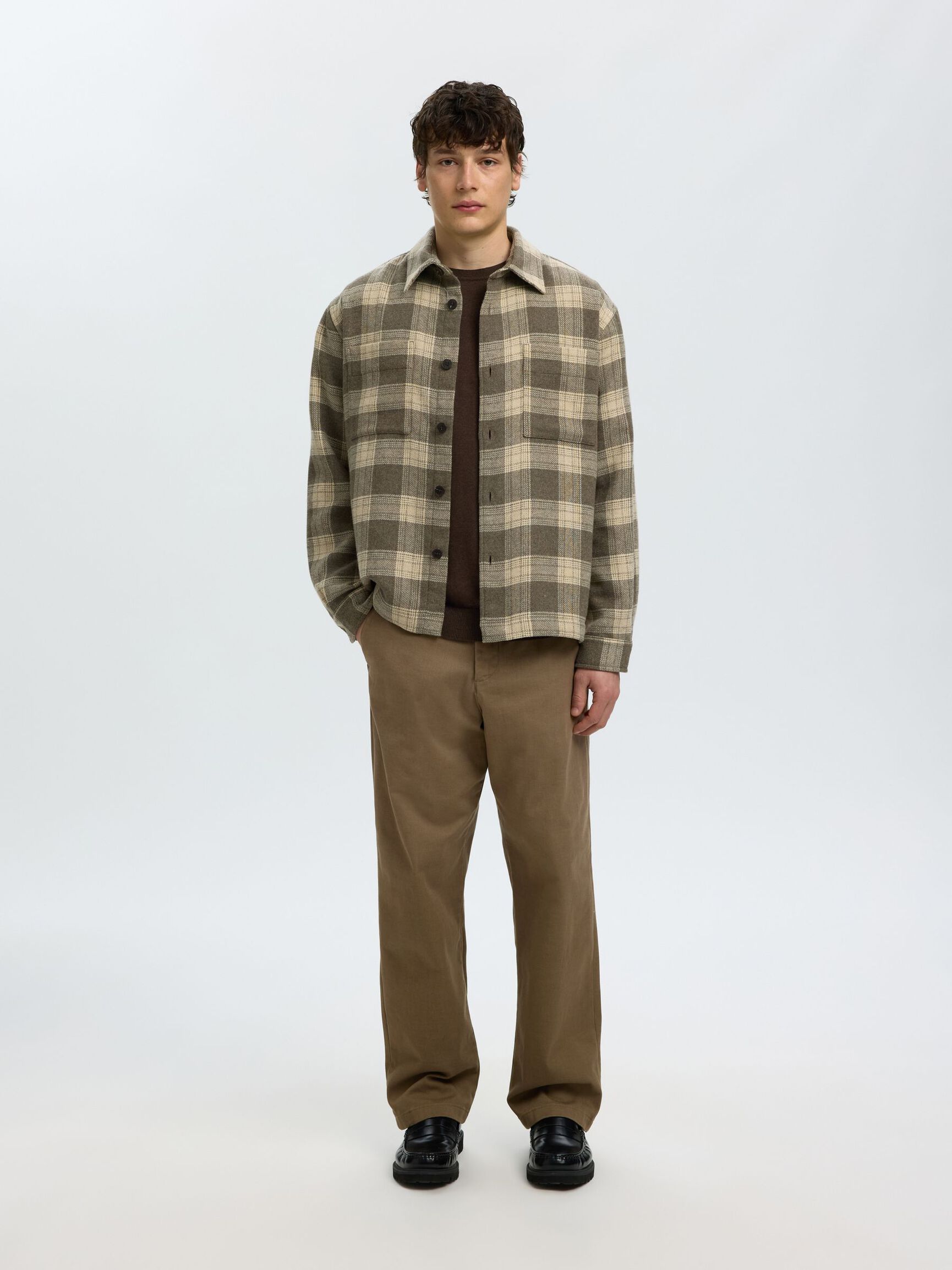 220 LOOSE FIT TROUSERS, Chocolate Chip, highres