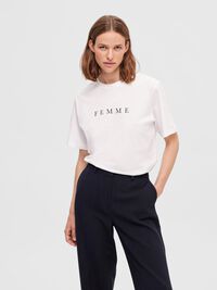 TRYCK T-SHIRT, Bright White, highres