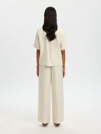 VISCOSEMIX SHIRT MET 2/4 MOUWEN, Egret, highres