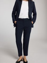 VISKOSEMIX CROPPED TAPERED HOSE, Dark Sapphire, highres