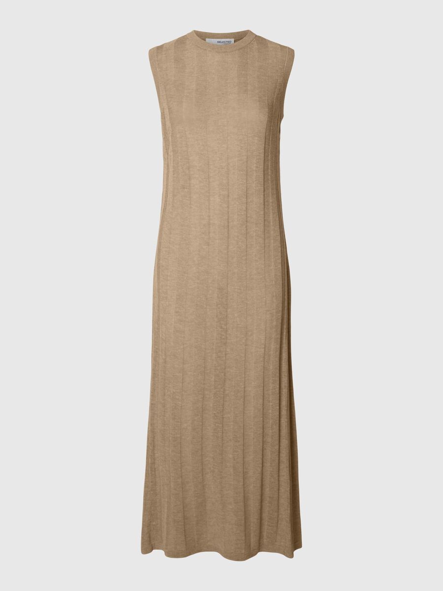 Selected GEBREIDE MAXI JURK, Humus, highres - 16093751_Humus_1112772_001.jpg