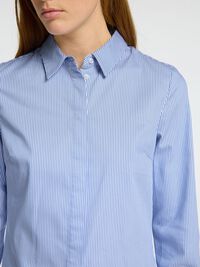 FITTED STRIPED SHIRT, Bright White, highres