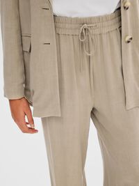 VISCOSE BLEND TROUSERS, Greige, highres