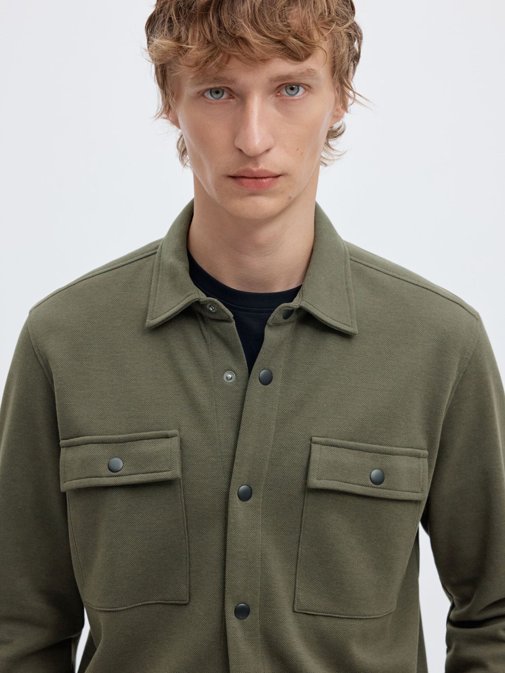 CLASSIC OVERSHIRT, Forest Night, highres