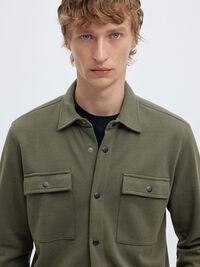 CLASSIC OVERSHIRT, Forest Night, highres