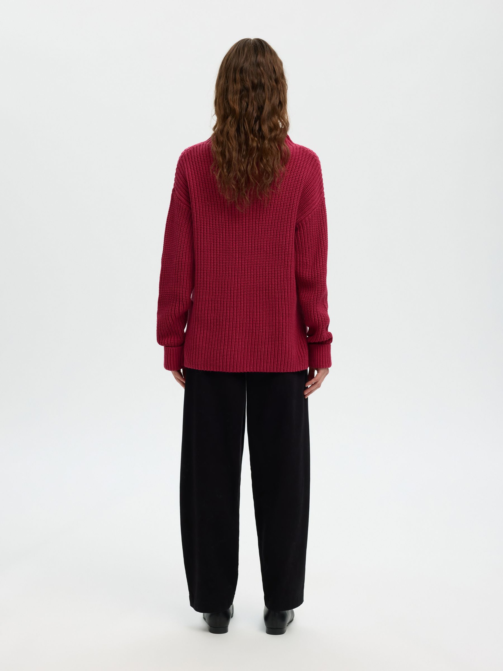 OVERSIZED PULLOVER, Anemone, highres