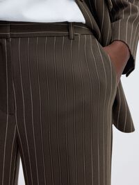 VISCOSE BLEND PINSTRIPE TROUSERS, Delicioso, highres