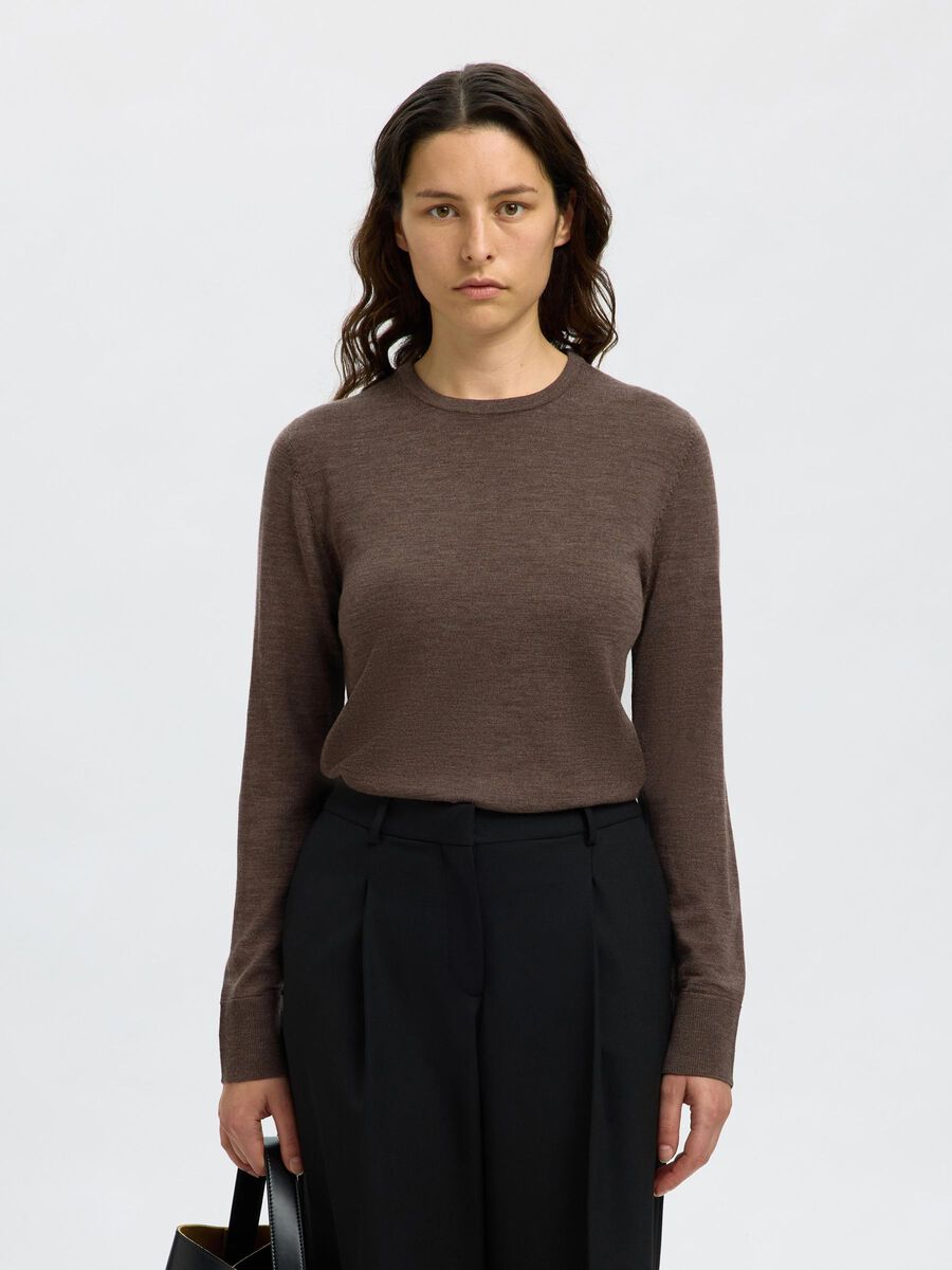 Product tile image - 100% MERINO WOOL PULLOVER, Delicioso | 16098147_Delicioso
