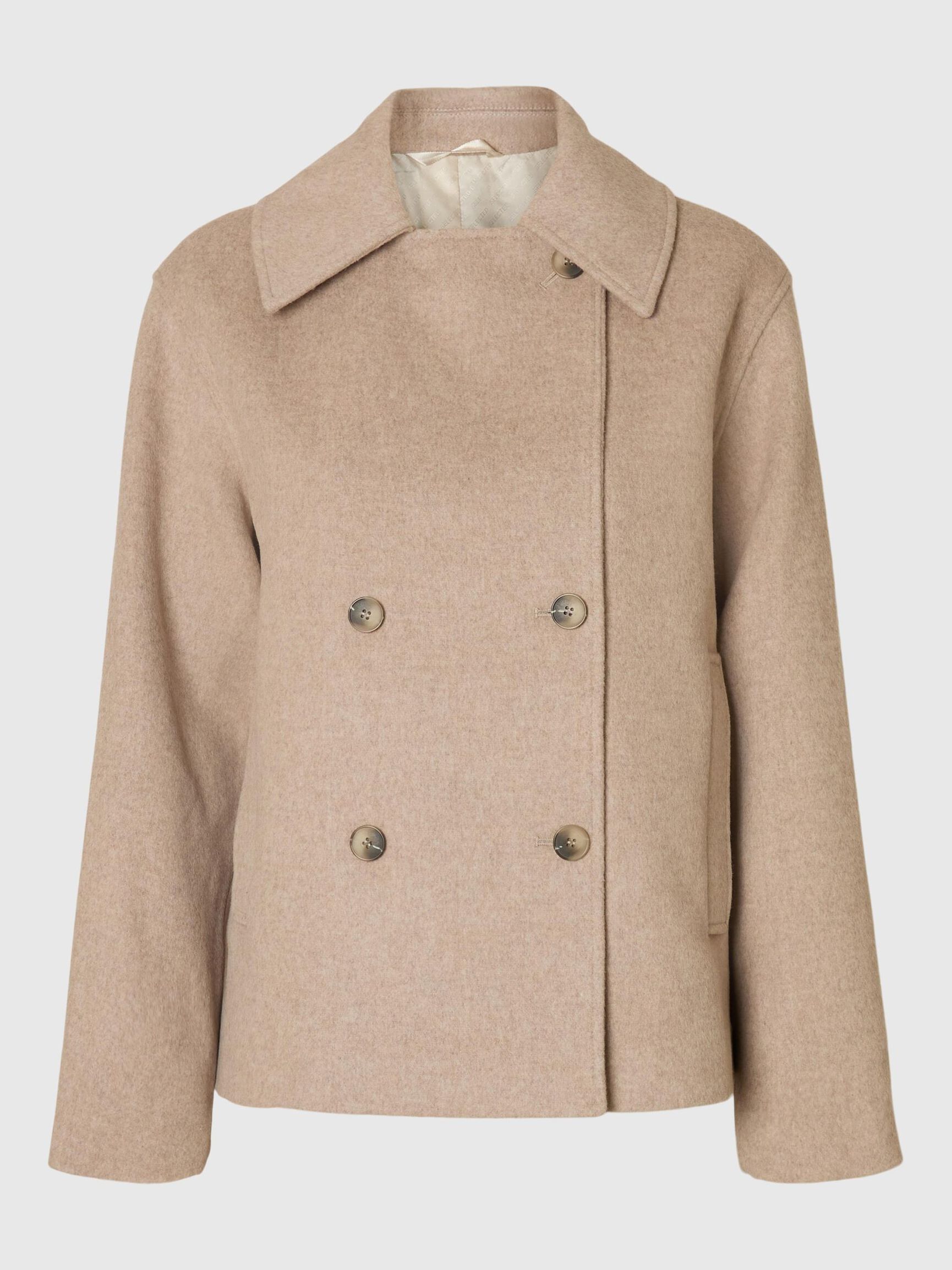 WOLLMIX JACKE, Sandshell, highres