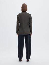 VISCOSE BLEND CLASSIC BLAZER, Dark Grey Melange, highres