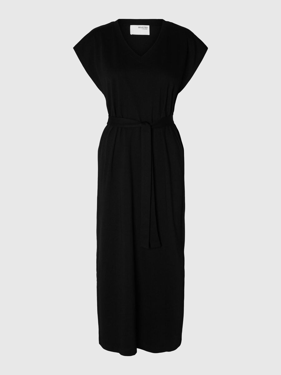 Selected KAPMOUW MIDI JURK, Black, highres - 16089879_Black_001.jpg