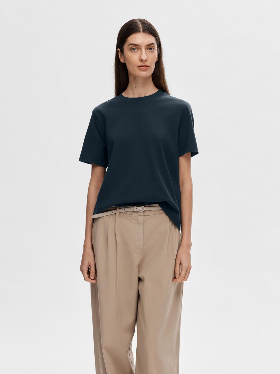 Selected BOXY T-SHIRT, Dark Sapphire, highres - 16087919_DarkSapphire_003.jpg