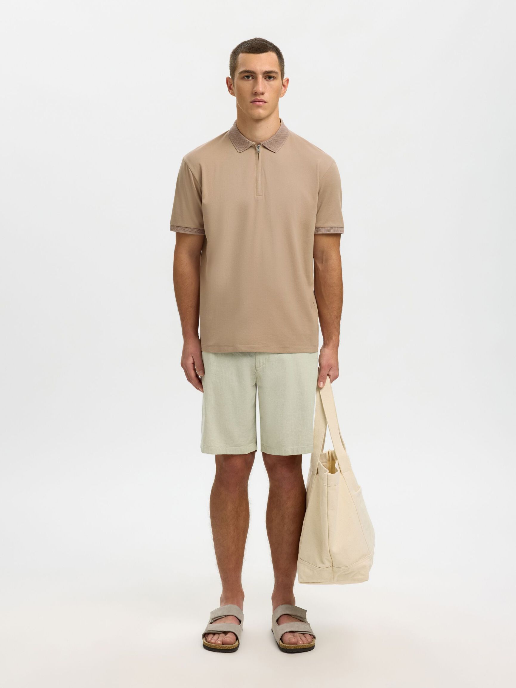 KOSZULKA POLO, Savannah Tan, highres