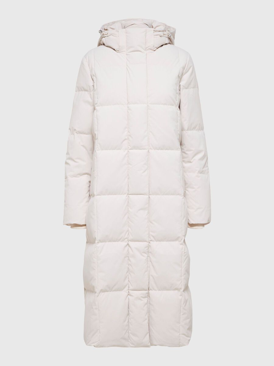 Product tile image - LONGLINE RE:DOWN&reg; PUFFER JACKET, Sandshell | 16085083_Sandshell