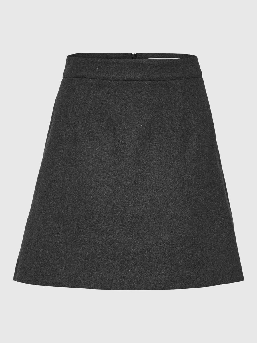 Selected TAILORED WOLMIX MINIROK, Dark Grey Melange, highres - 16092655_DarkGreyMelange_001.jpg
