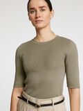 Selected VISCOSE BLEND KNITTED TOP, Vetiver, highres - 16088431_Vetiver_006.jpg