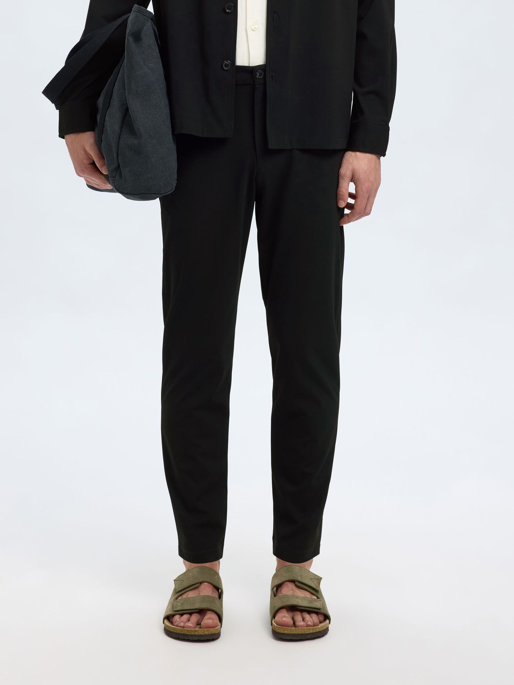 SMAL PASSFORM AVSMALNANDE BYXOR, Black, highres