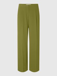 WOVEN WIDE-LEG TROUSERS, Cardamom Seed, highres