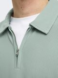 Selected HALF ZIP PLISSE POLO SHIRT, Iceberg Green, highres - 16094291_IcebergGreen_006.jpg