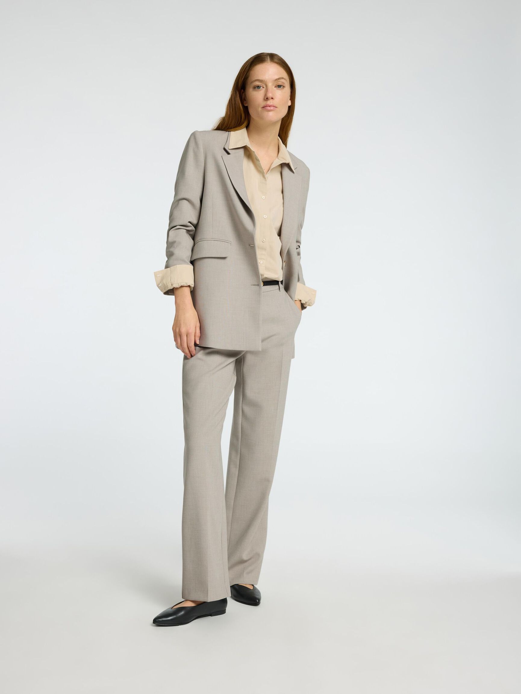 TAILORED WIDE-LEG TROUSERS, Island Fossil, highres